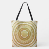 Gold- und Glitter-Mandala Tasche (Rückseite)
