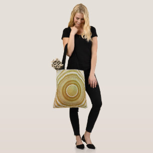 Gold- und Glitter-Mandala Tasche