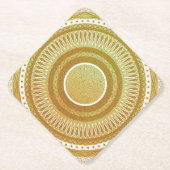 Gold- und Glitter-Mandala Untersetzer (Vorderseite)