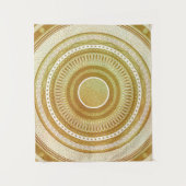 Gold- und Glitter-Mandala Wandteppich (Vorderseite)
