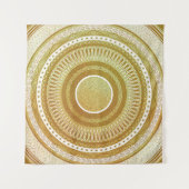 Gold- und Glitter-Mandala Wandteppich (Vorderseite (Horizontal))