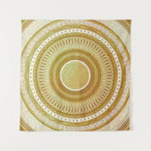 Gold- und Glitter-Mandala Wandteppich (Vorderseite)