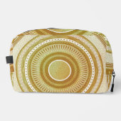 Gold- und Glitter-Mandala Waschbeutel (Vorderseite)