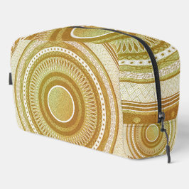 Gold- und Glitter-Mandala Waschbeutel