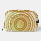 Gold- und Glitter-Mandala Waschbeutel (Rückseite)