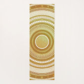 Gold- und Glitter-Mandala Yogamatte (Rückseite)