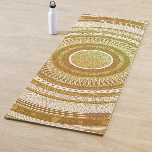 Gold- und Glitter-Mandala Yogamatte (Beispiel)