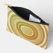 Gold- und Glitter-Mandala Zubehörtasche (Offen)