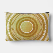 Gold- und Glitter-Mandala Zubehörtasche (Vorderseite)