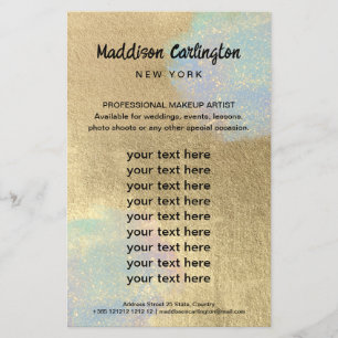 Gold und Glitzer Flyer