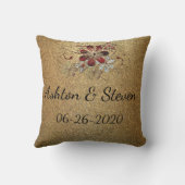 Gold und Glitzer Kissen (Rückseite)