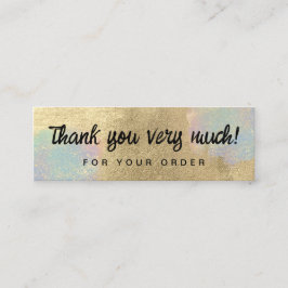 Gold und Glitzer Mini Visitenkarte