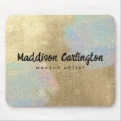 Gold und Glitzer Mousepad (Vorne)