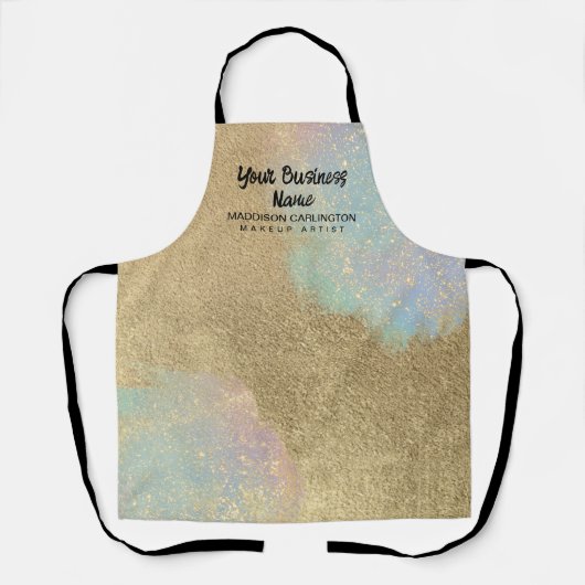 Gold und Glitzer Schürze (Vorderseite)