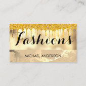Gold und Glitzer Visitenkarte (Vorderseite)