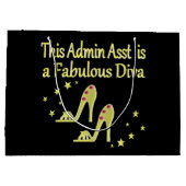 GOLD UND GLITZY ADMIN ASST SHOVER DESIGN GROßE GESCHENKTÜTE (Rückseite)