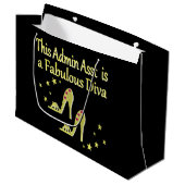 GOLD UND GLITZY ADMIN ASST SHOVER DESIGN GROßE GESCHENKTÜTE (Vorderseite Schrägansicht)