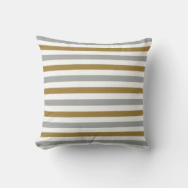 Gold und Grau Monogram Pillow Kissen