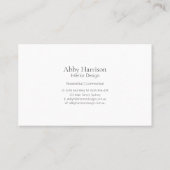 Gold und Grau Visitenkarte (Rückseite)
