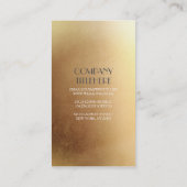 Gold und graues BlumenGipskrautwreath-Monogramm Visitenkarte (Rückseite)