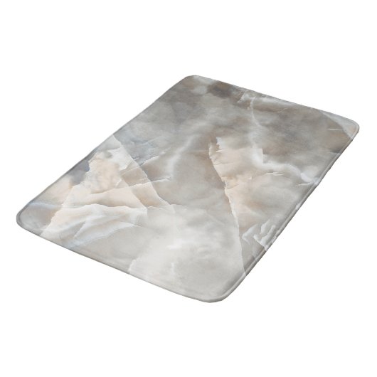 Gold und Graumarmor Badematte (Schrägansicht)