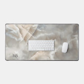 Gold und Graumarmor Schreibtischunterlage (Tastatur & Maus)