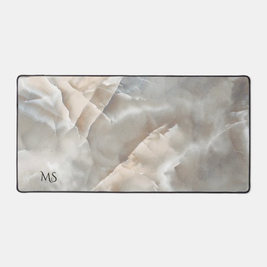 Gold und Graumarmor Schreibtischunterlage (Vorderseite)