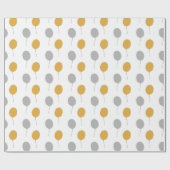 Gold und Gray Happy New Year Geschenkpapier (Flach)