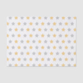 Gold und Gray Happy New Year Seidenpapier (Vorderseite)