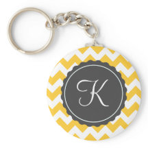 Gold und Gray Zig Zag Custom Initial