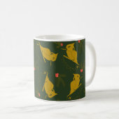 Gold und Green Kookaburra Kaffeetasse (VorderseiteRechts)