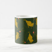 Gold und Green Kookaburra Kaffeetasse (Mittel)