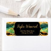 Gold und Green Safari Agate (Insitu)