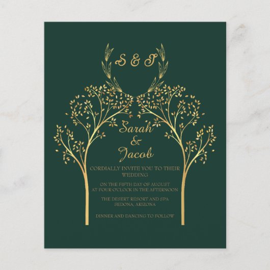 GOLD UND grün Flyer (Vorne)