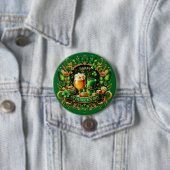 Gold- und grüne aufwendige St. Patrick's Day-Feier Button (Beispiel)