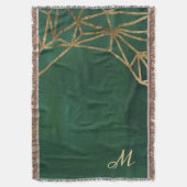 Gold- und Grüne Dschungel-Web Decke (Vorderseite Vertikal)