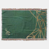 Gold- und Grüne Dschungel-Web Decke (Vorderseite)