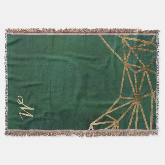 Gold- und Grüne Dschungel-Web Decke (Vorderseite)