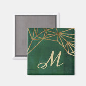 Gold- und Grüne Dschungel-Web Magnet (Vorderseite/Rückseite)