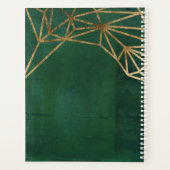 Gold- und Grüne Dschungel-Web Planer (Rückseite)