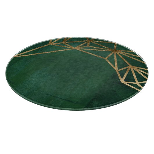 Gold- und Grüne Dschungel-Web Schneidebrett (Ecke)