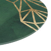 Gold- und Grüne Dschungel-Web Schneidebrett (Ecke)