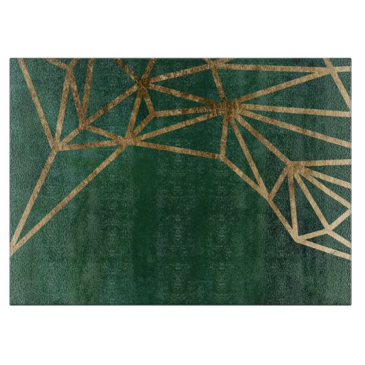 Gold- und Grüne Jungle-Web Schneidebrett (Vorderseite)