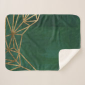 Gold- und Grüne Jungle-Web Sherpadecke (Vorderseite (Horizontal))