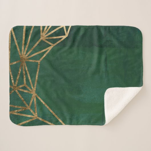 Gold- und Grüne Jungle-Web Sherpadecke (Vorderseite (Horizontal))