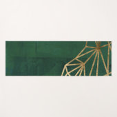 Gold- und Grüne Jungle-Web Yogamatte (Vorderseite (Horizontal))