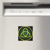Gold und grüne Triquetra Magnet (In Situ (Geschirrspüler))