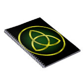 Gold und grüne Triquetra Notizblock (Rechte Seite)