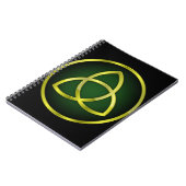 Gold und grüne Triquetra Notizblock (Linke Seite)