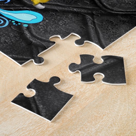 Gold und Grüner Drache Puzzle (Seite)